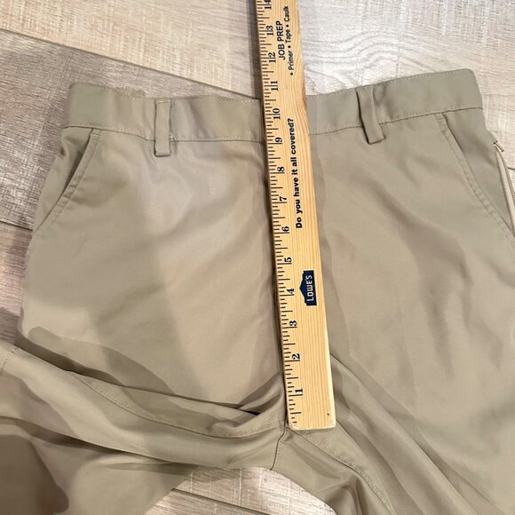LANDS END BOYS DRI FIT TAN KHAKI UNIFORM SHORTS SIZE 16 - Picture 5 of 8